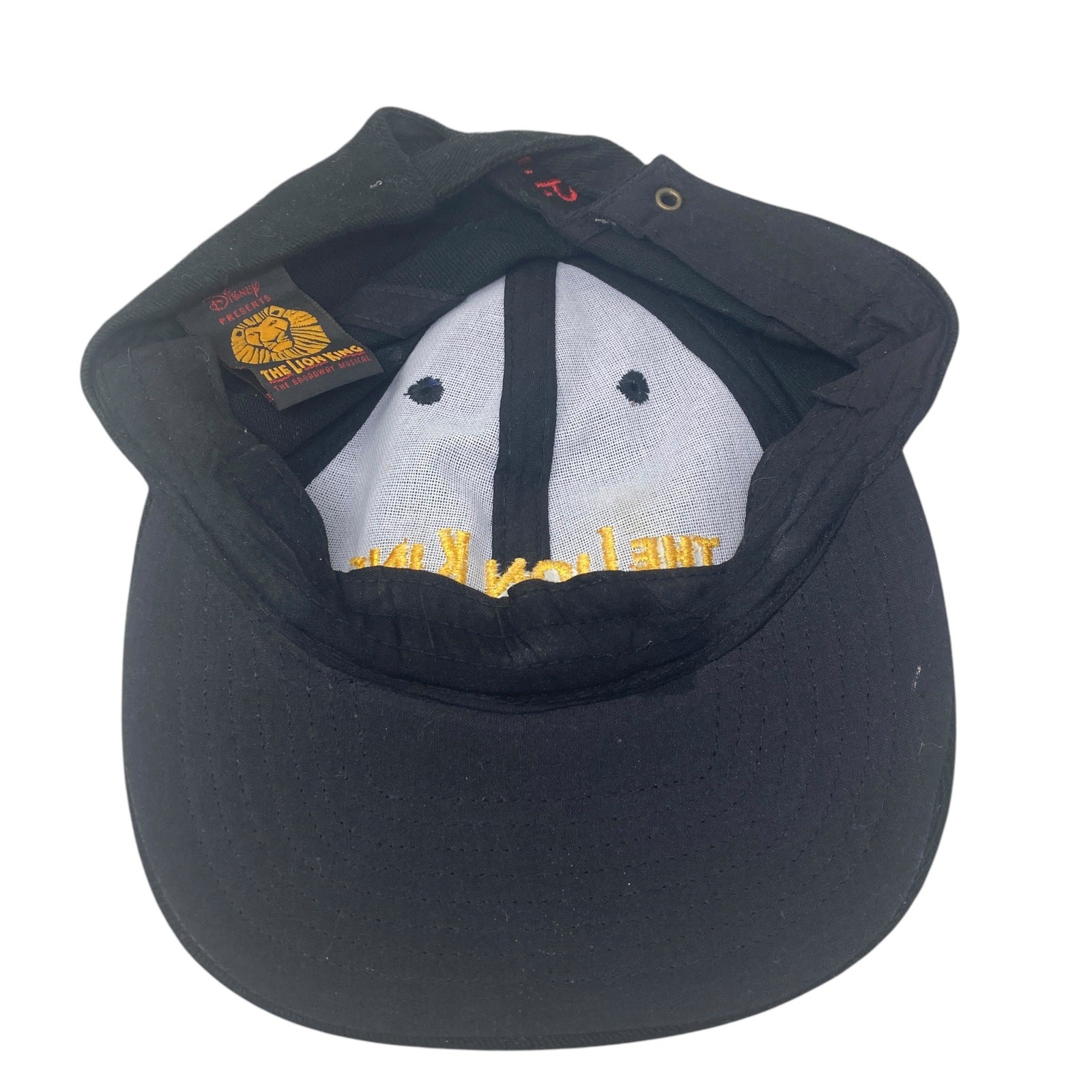 Disneys The Lion King Hat Adult One Size Black Adjustable