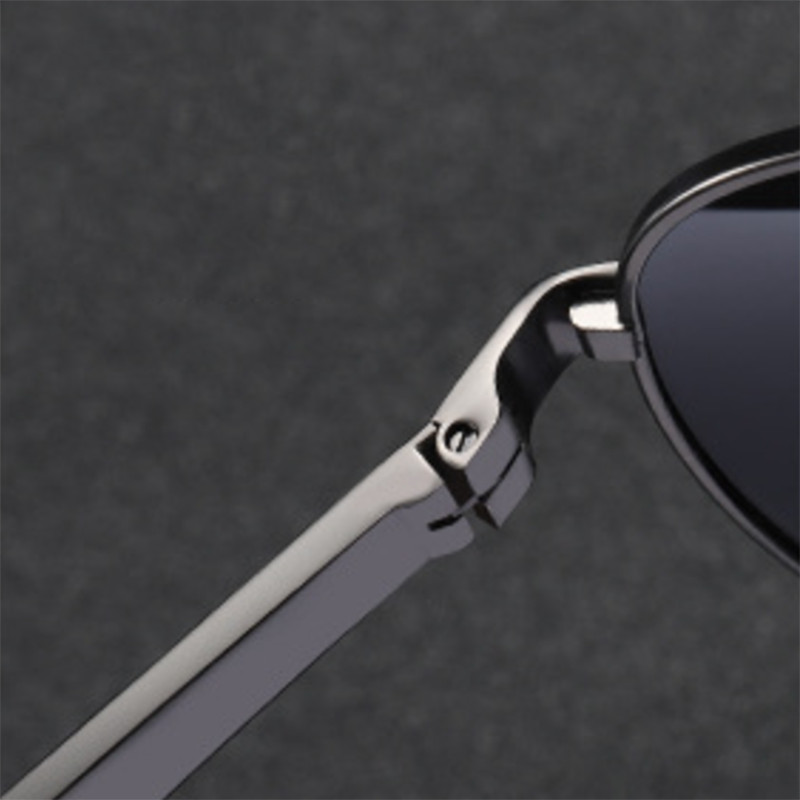 Pilot Metal Tinted Gray Reading Glasses Men Shade Square Eyeglasses Sunglasses