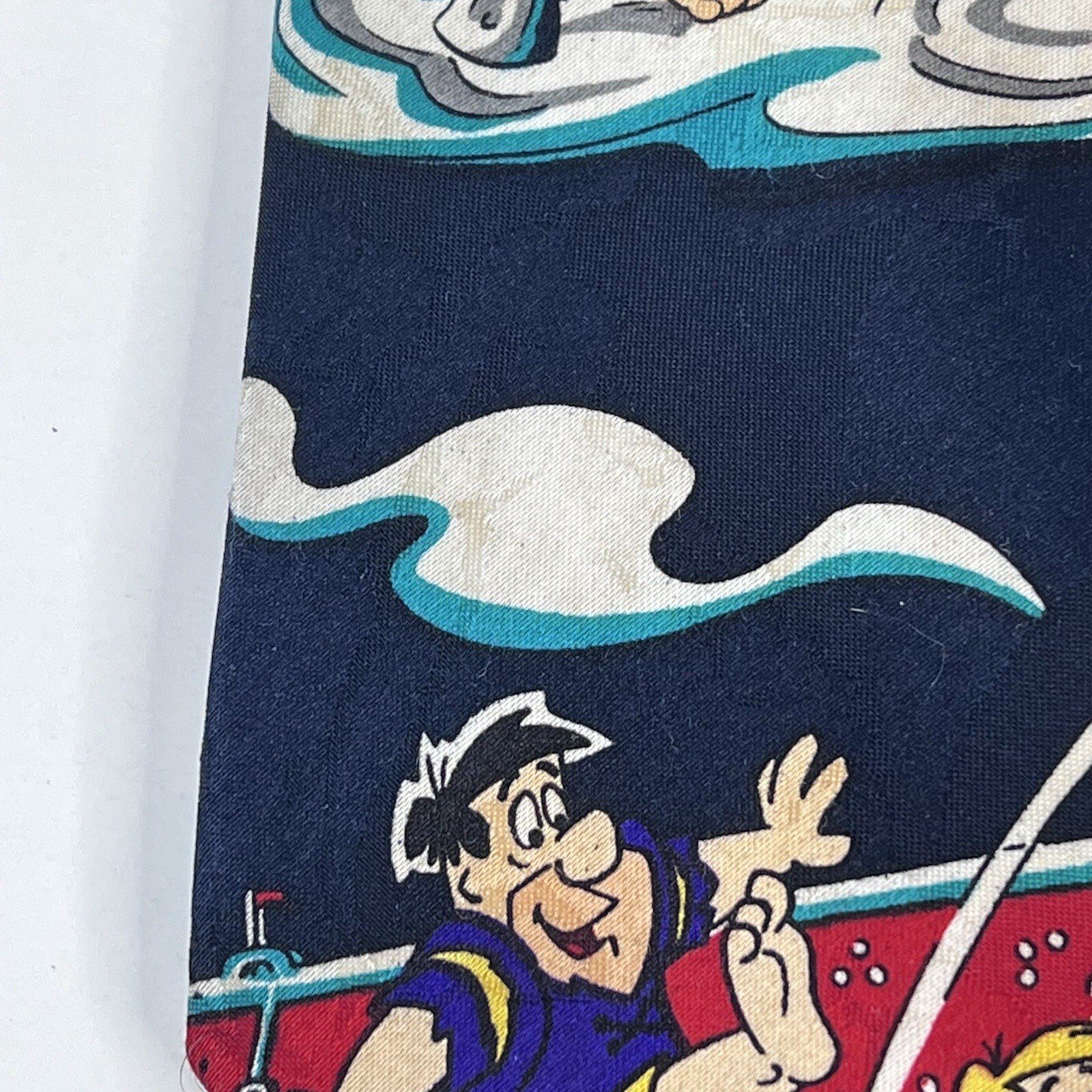 VTG Flintstones Mens Necktie Neck Tie Sports Hanna Barbera Basketball Football