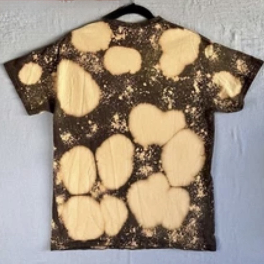 Dunkin Donuts Tee Shirt Mens M Brown Tie Dye Friends Don’t Let Friends