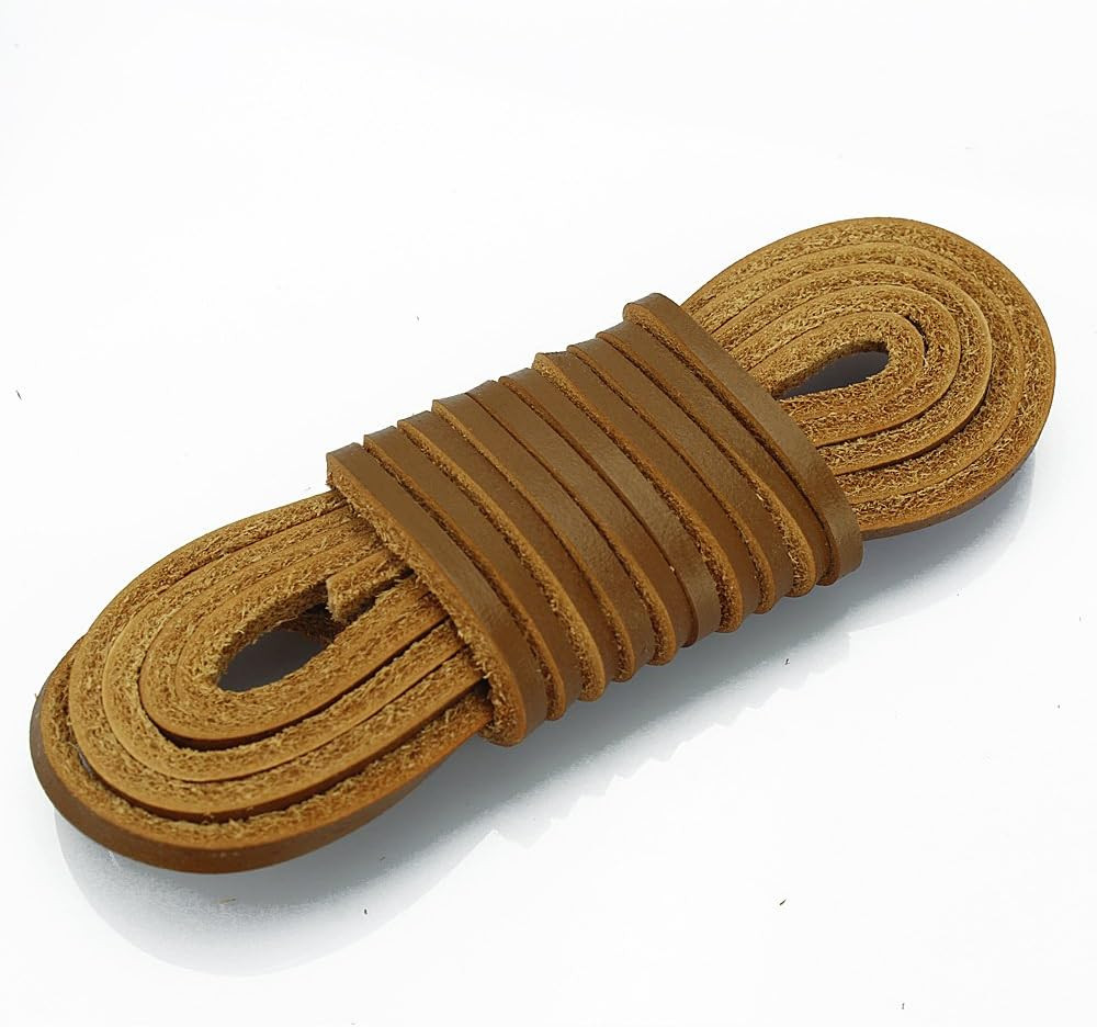 LolliBeads (TM Genuine Flat Leather Shoe Lace String Cord