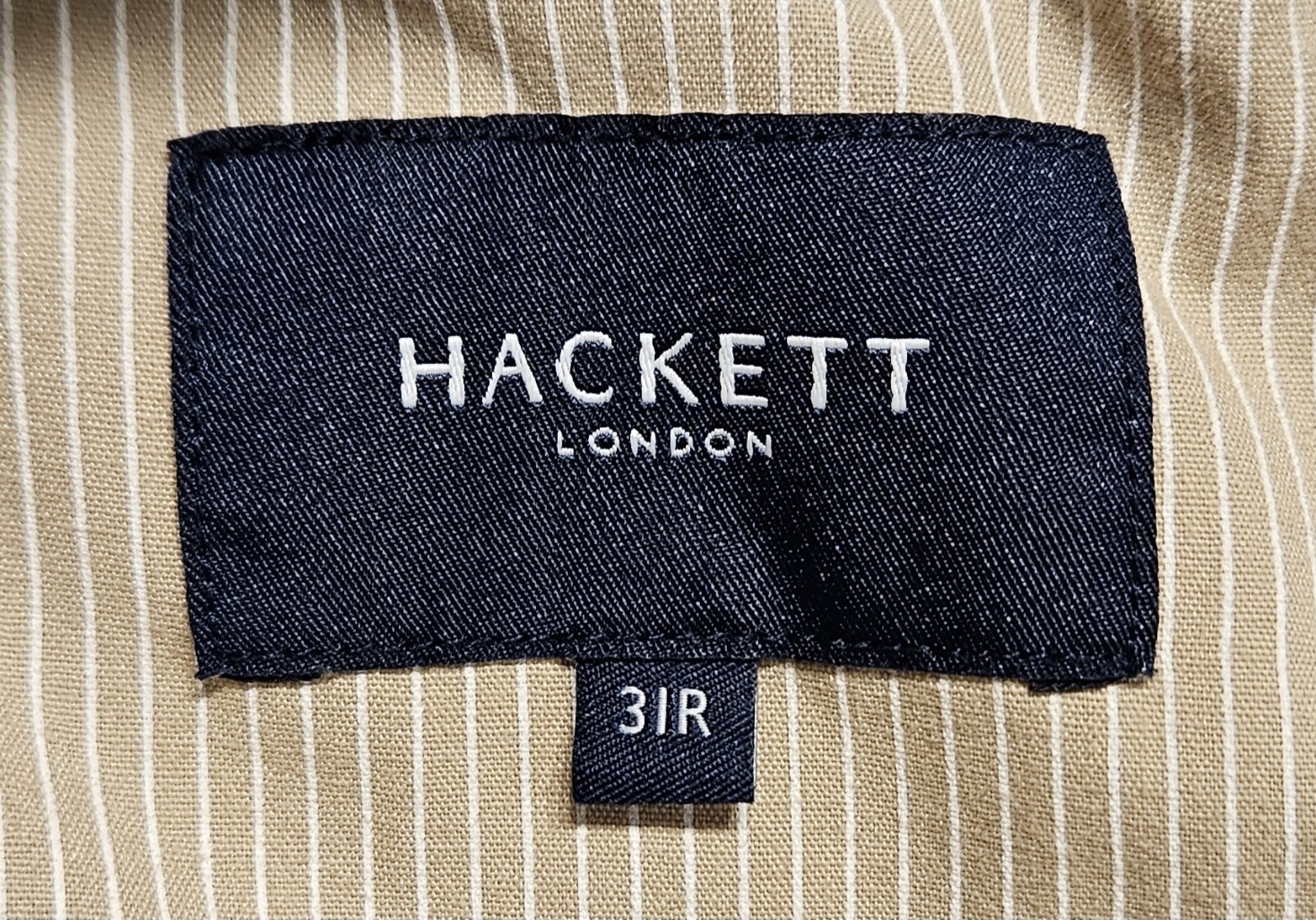 Hackett London Sanderson Tailored Chino Straight Pants 31R Trousers 31×31 Khaki