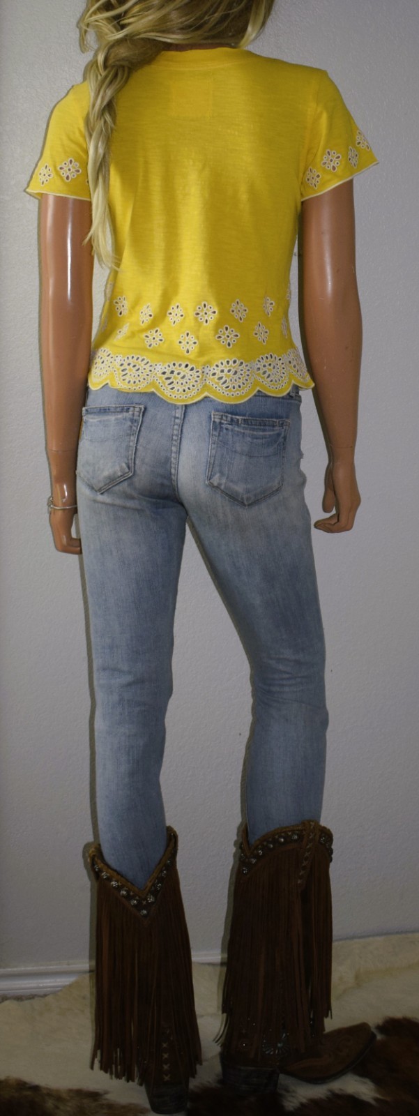 NWT DOUBLE D RANCH Western Love Trails Top X Small