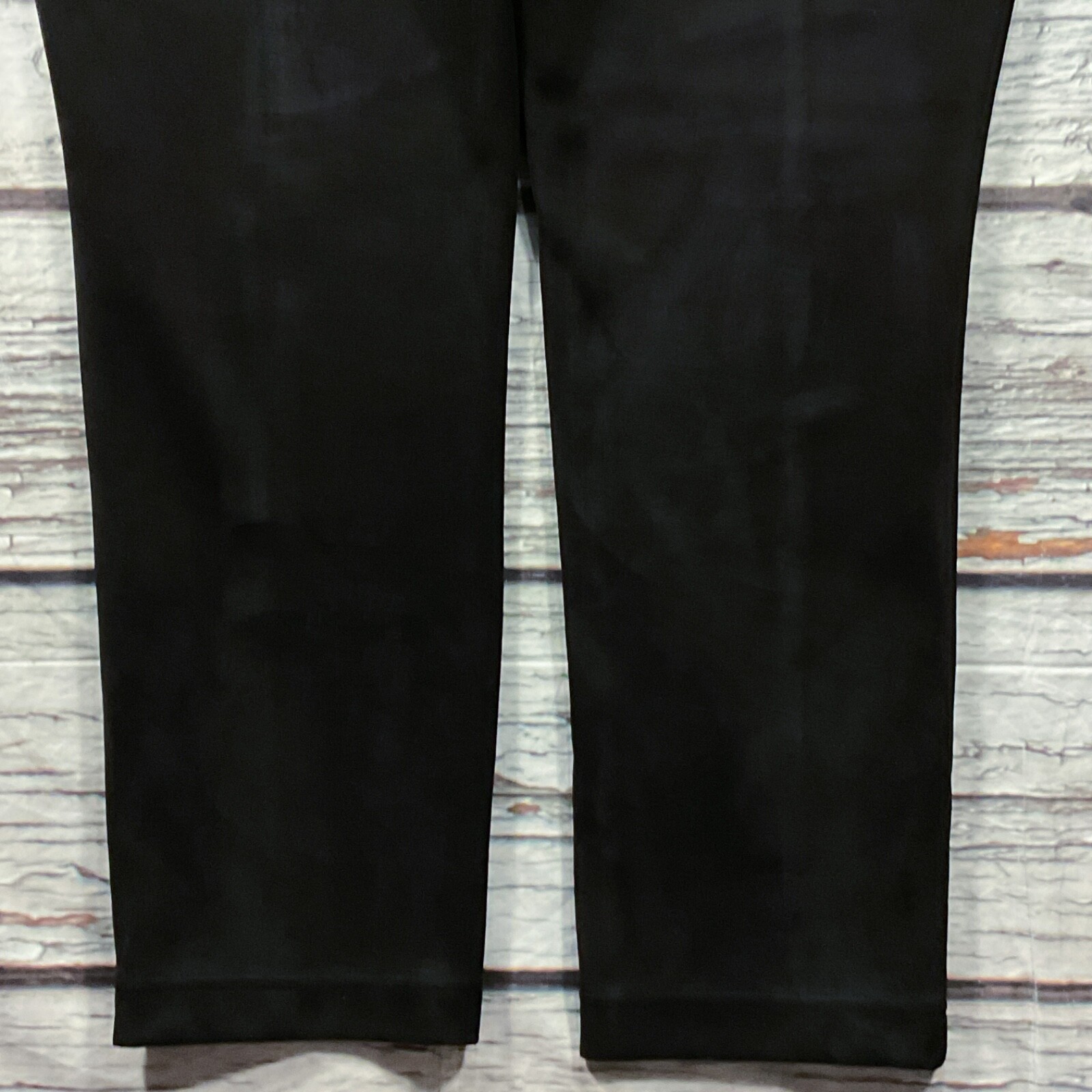 Andrew Marc Womens Pants size 2X Black Pull On Stretch Faux Suede Ankle x29″insm