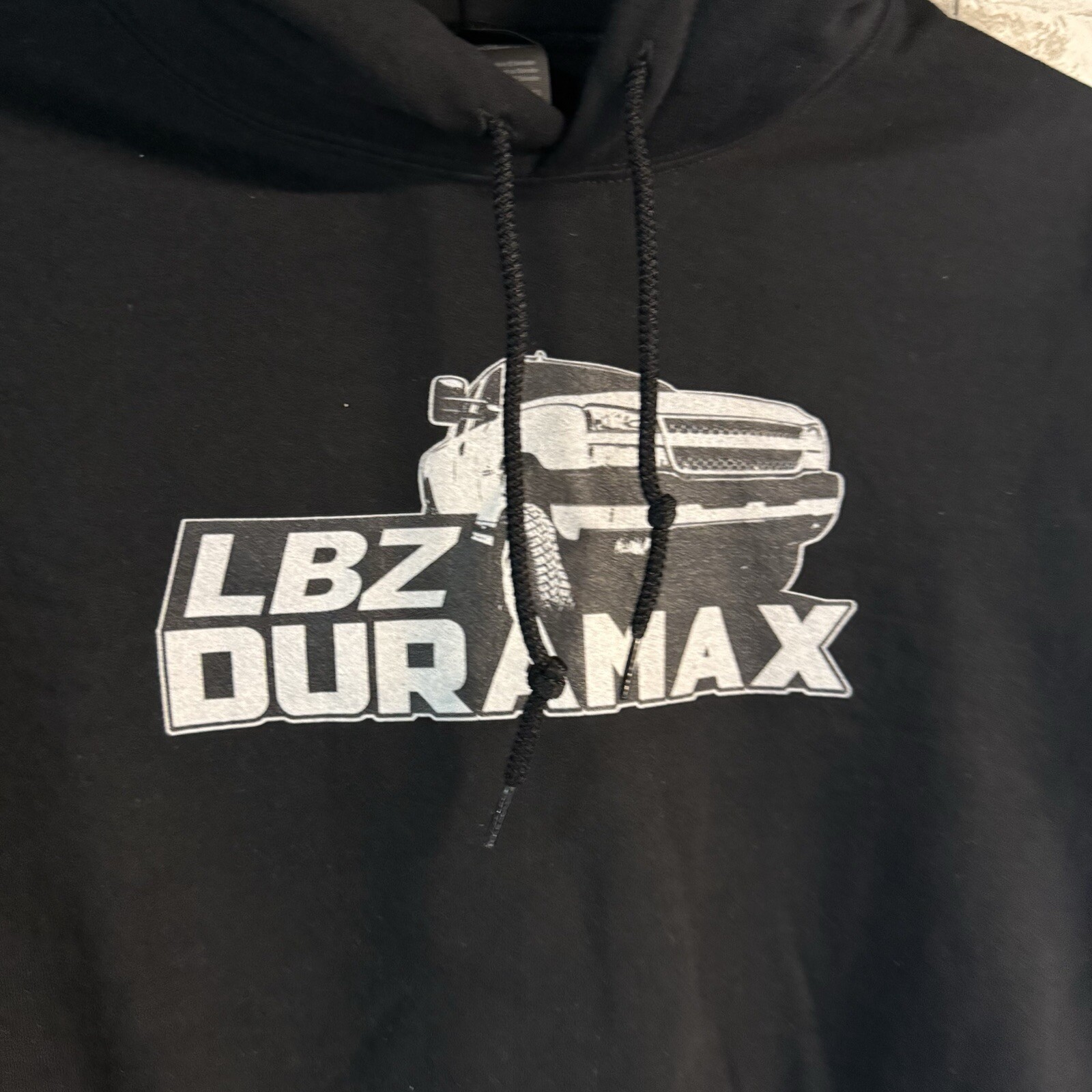 NEW – Aggressive Thread – LBZ Duramax – Black Hoodie – SMALL