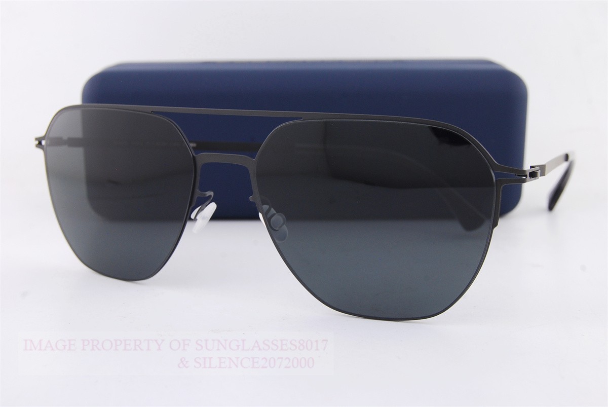 Brand New MYKITA Sunglasses AMOS C002 Black/Dark Grey Solid For Men