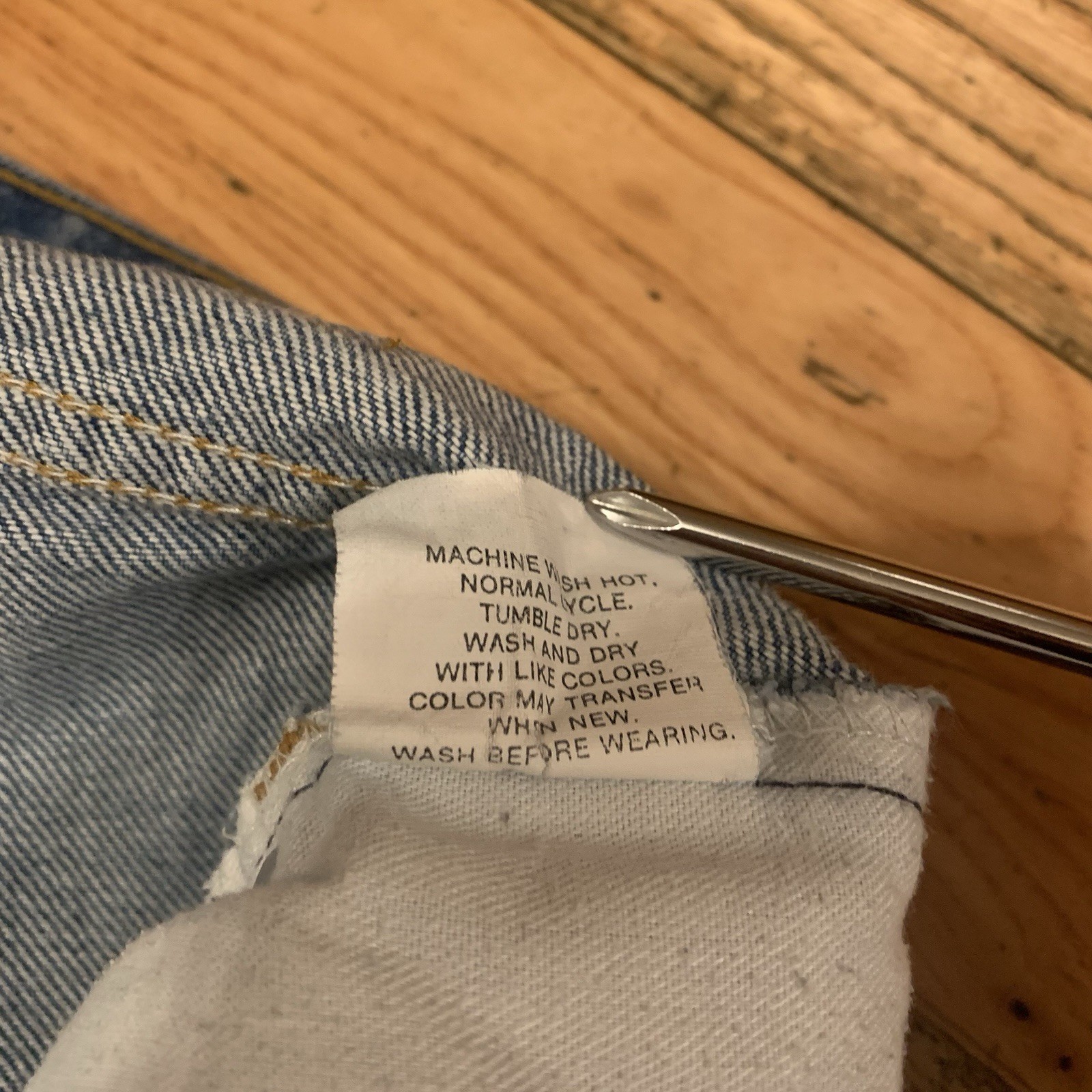 Vtg Levis Orange Tab 505 Men’s 36×30 Regular Fit Blue Jeans Made In USA