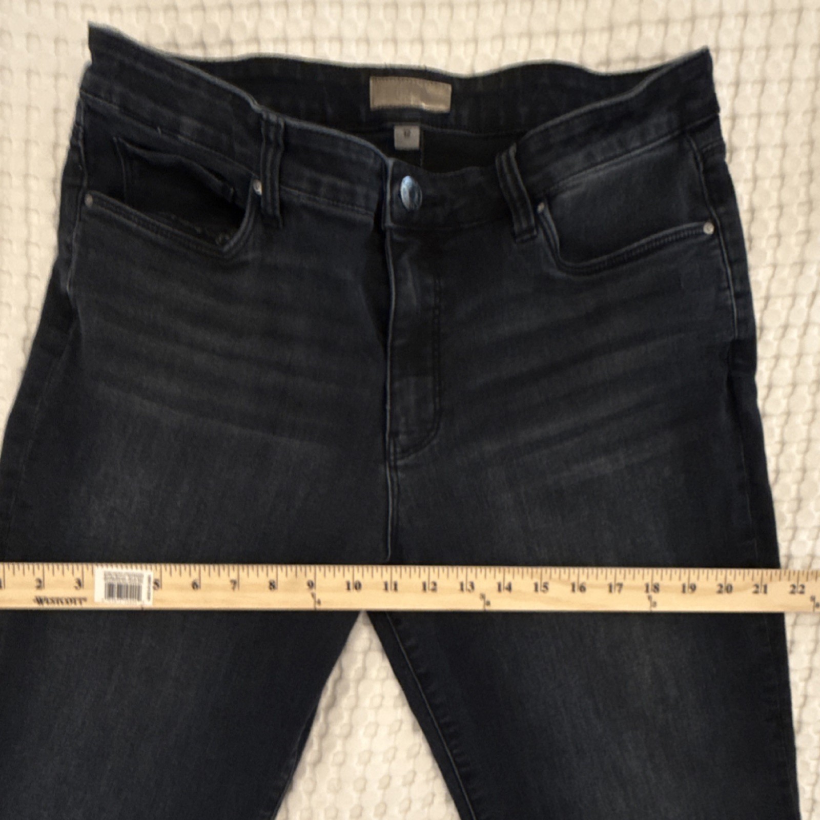 KUT from the Kloth Fab Ab High Rise Flare Jeans Black 12 KP1528MD9