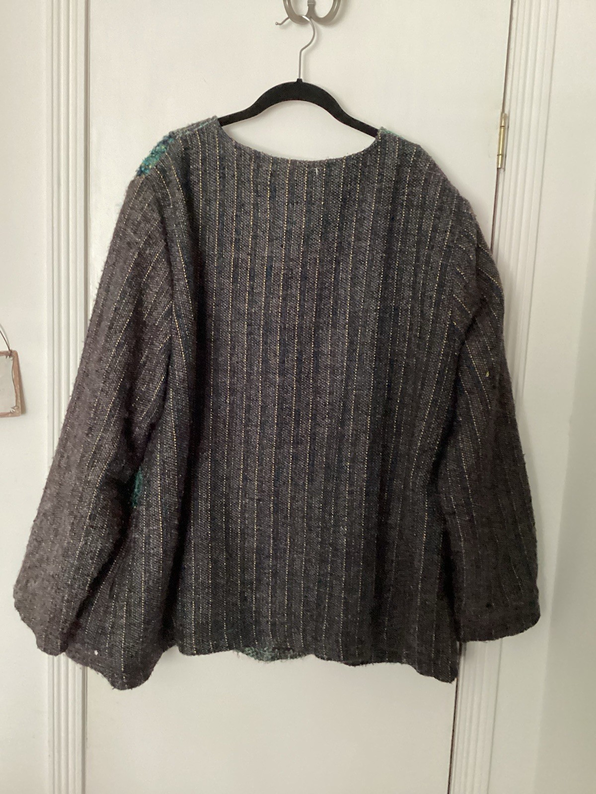 White Stag Women’s Plus 26W/28W Teal Gray Colorblock Button Front Jacket