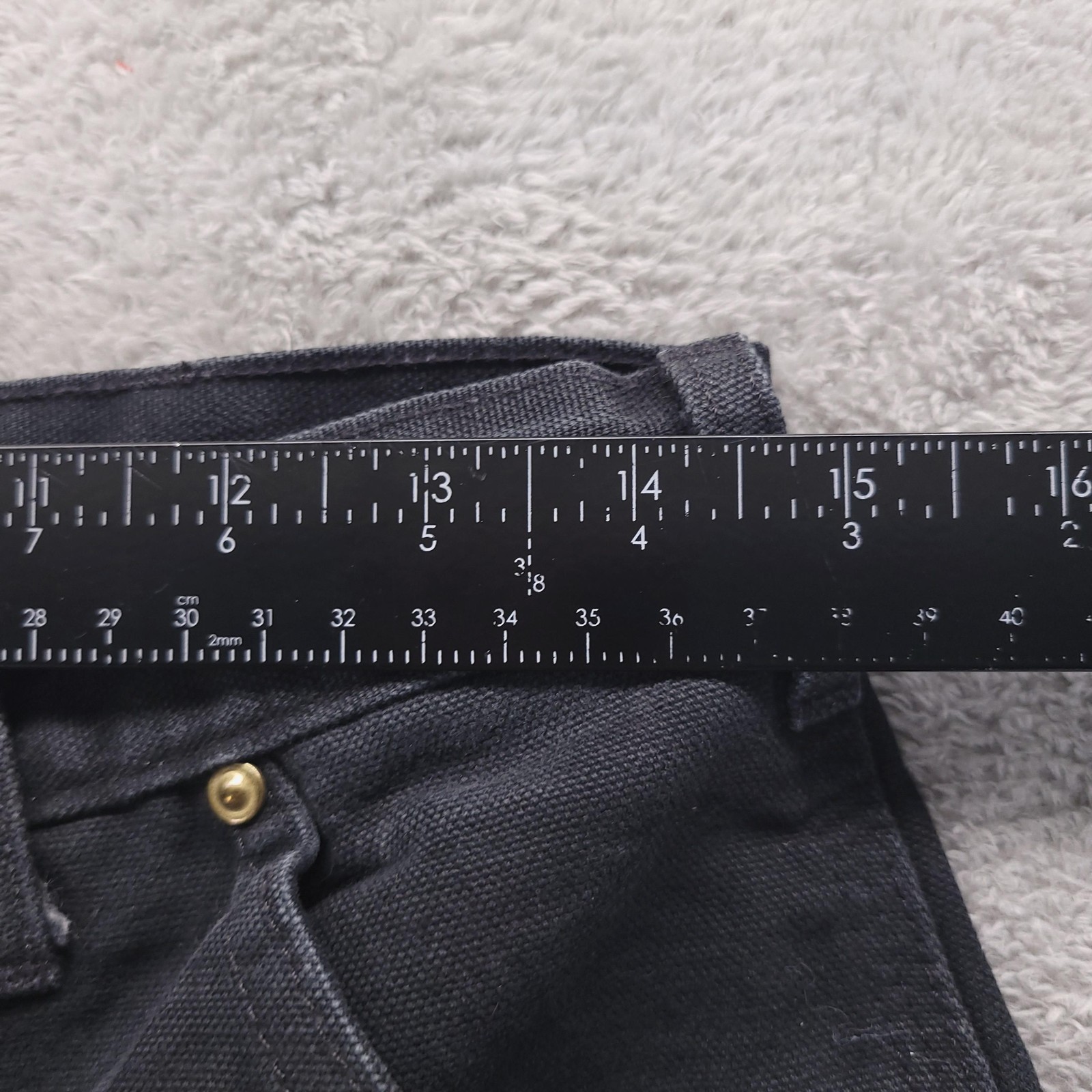 VTG Carhartt Pants Mens 32×34 Black B01 Double Front Carpenter USA Workwear