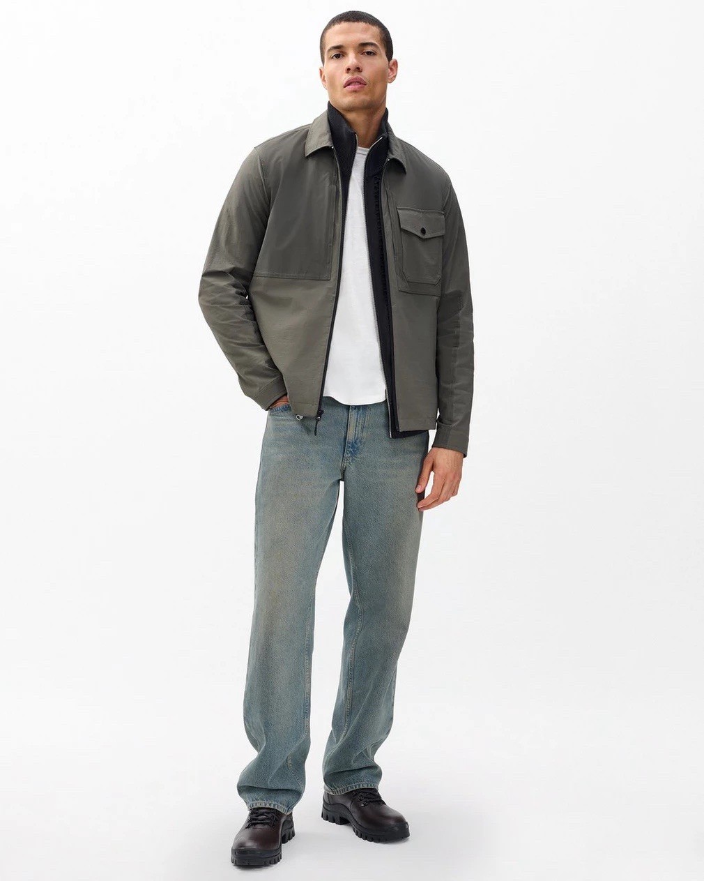 NWT Rag & Bone $398 Ripstop Field Shirt Jacket In Dark Shadow Size: Large