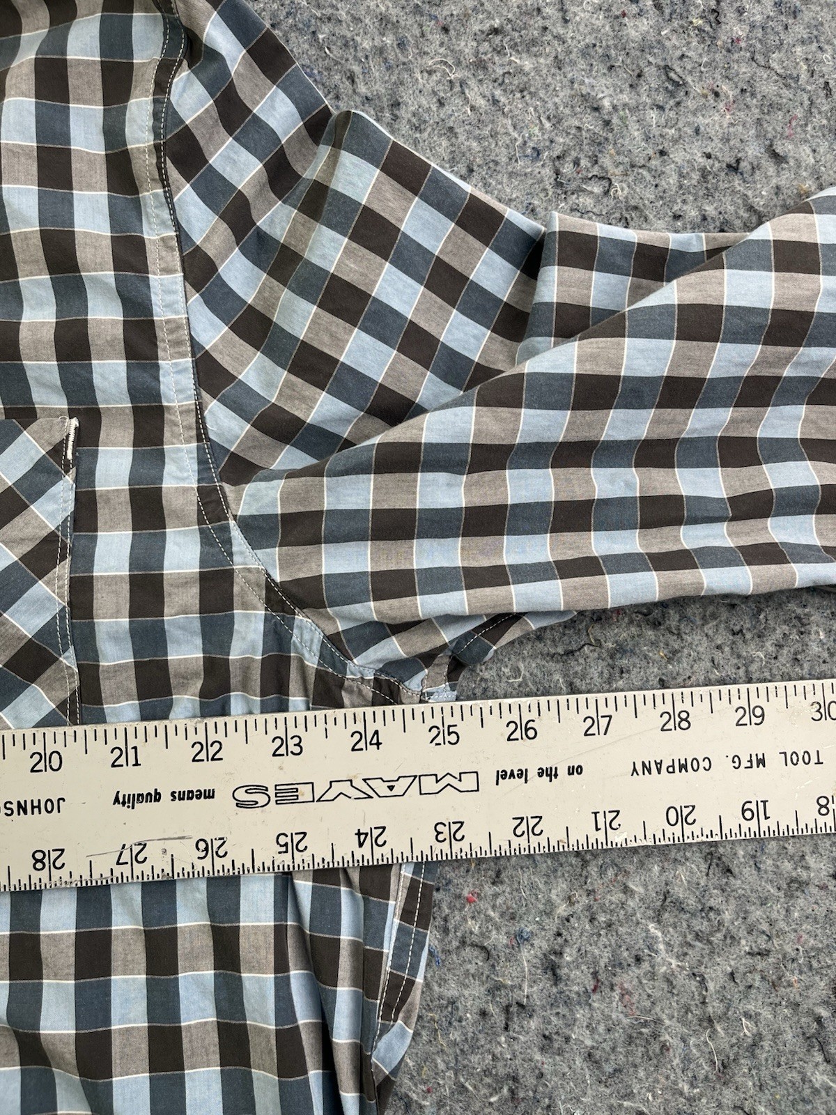 Calvin Klein Mens XXL Plaid Button Up Shirt Multicolor Cotton/ Polyester Blend
