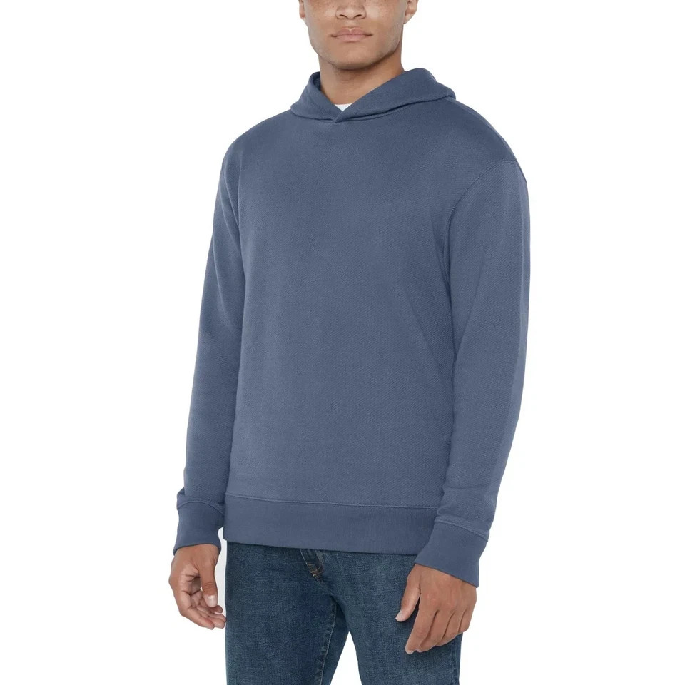 GAP Men’s Textured Hoodie, Blue, Size S