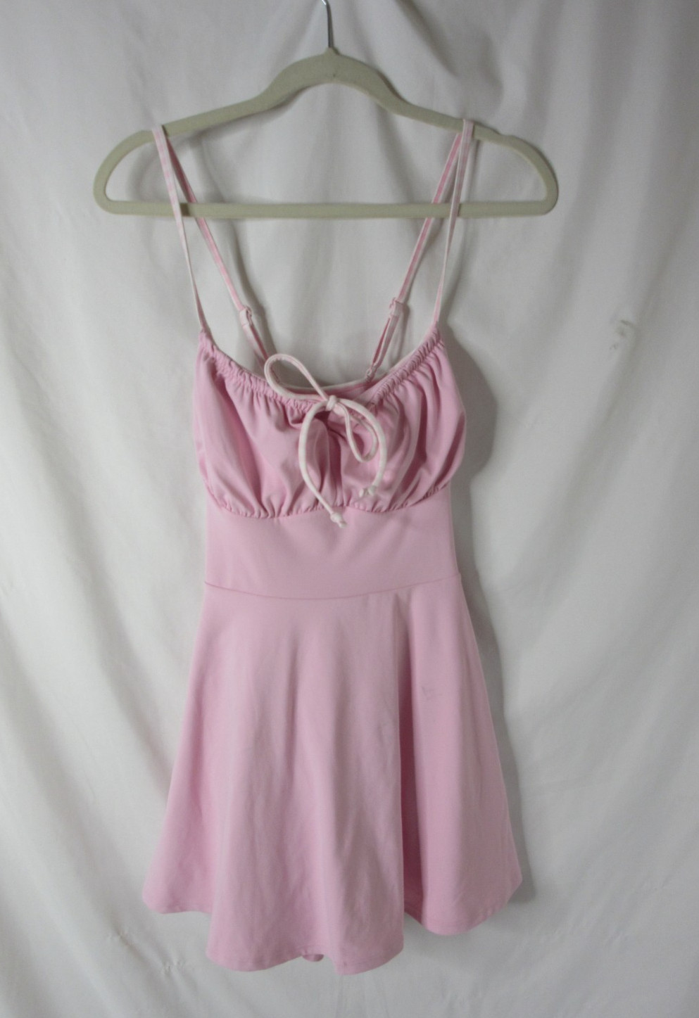Blogilates Tie Front Twirl Active Dress Light Pink *read details* Size Large NWT
