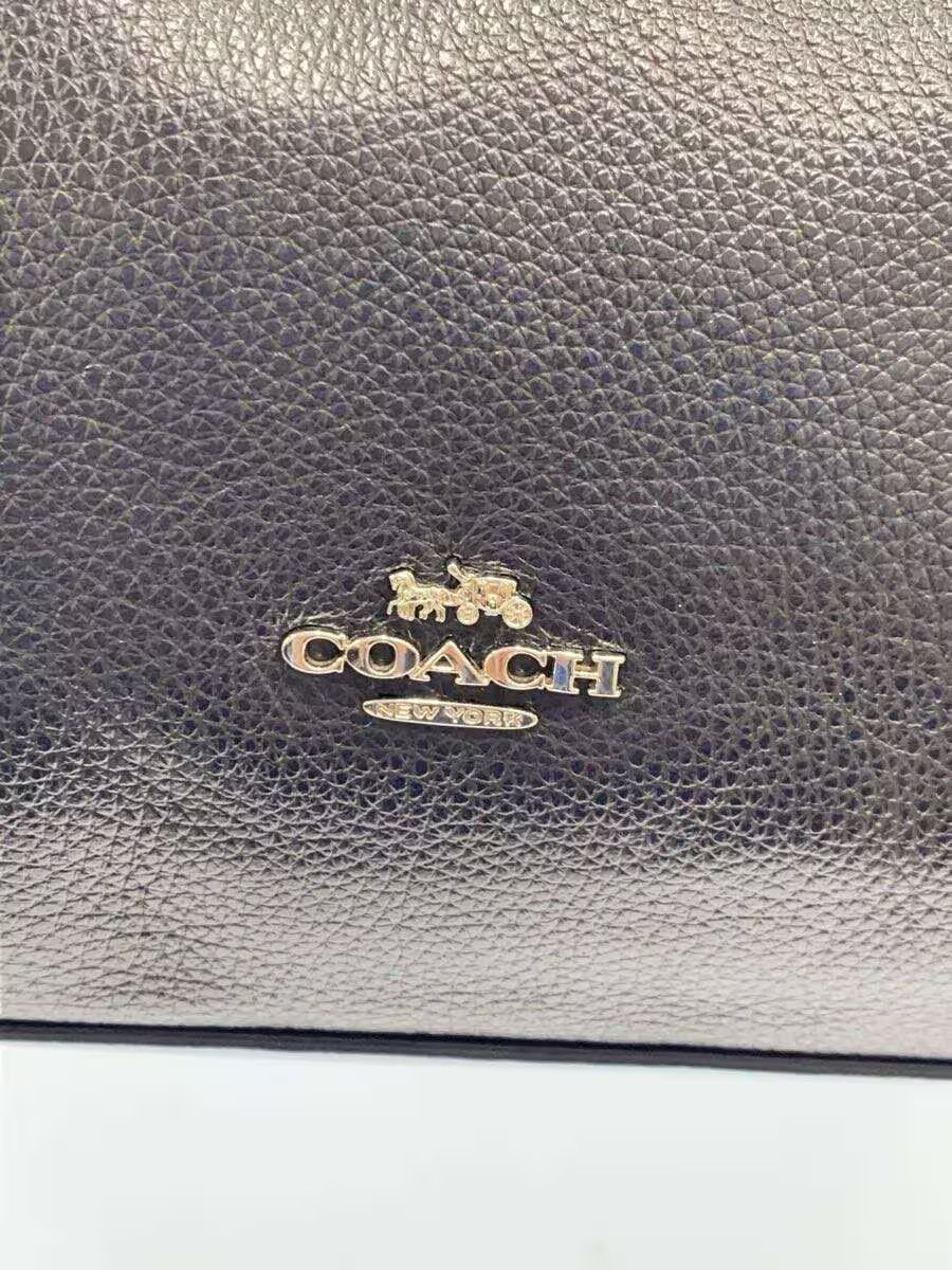 COACH Tote Bag Leather BLK Solid F28987