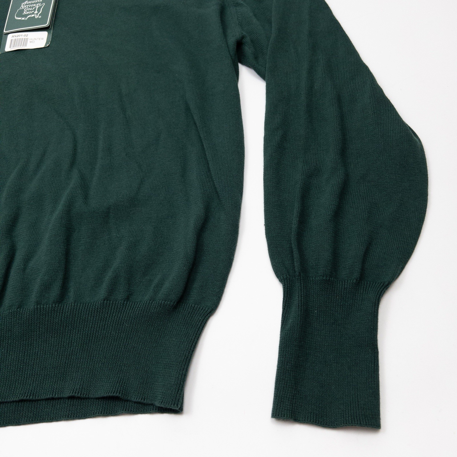 Masters Sweater Mens Medium Hunter Green V-Neck Augusta National Golf Shop Vtg
