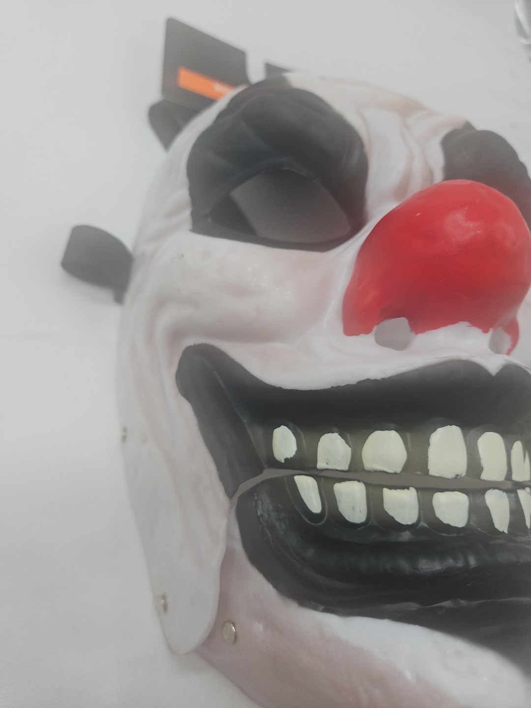 Lot of Two Halloween Masks Glow In Dark Alien And Moveable Clown Jaw Mask