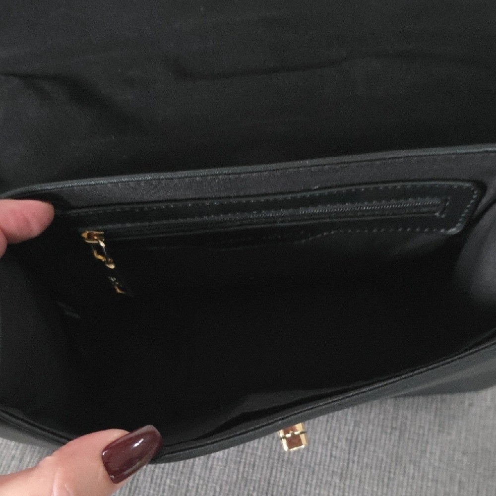 Badgley Mischka Black Crossbody Bag with Gold Accents, NWT.