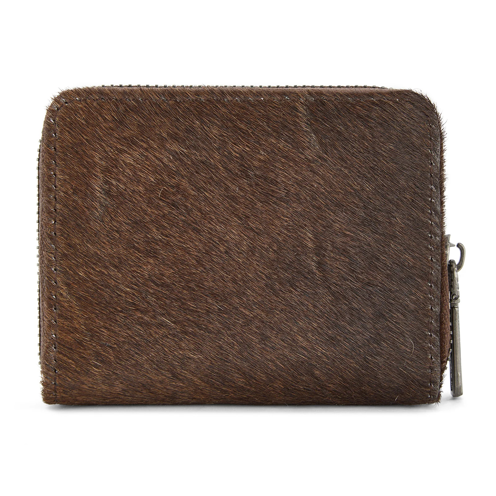 Wrangler Genuine Hair-On Cowhide Zip-Around Wallet