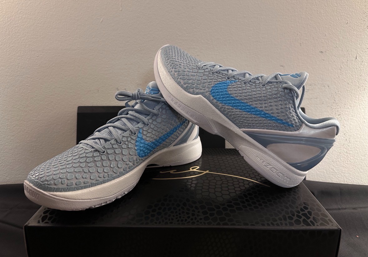IQ3672-400 Caitlin Clark x Zoom Kobe 6 Protro ‘Light Armory Blue’ mens Size 7-12