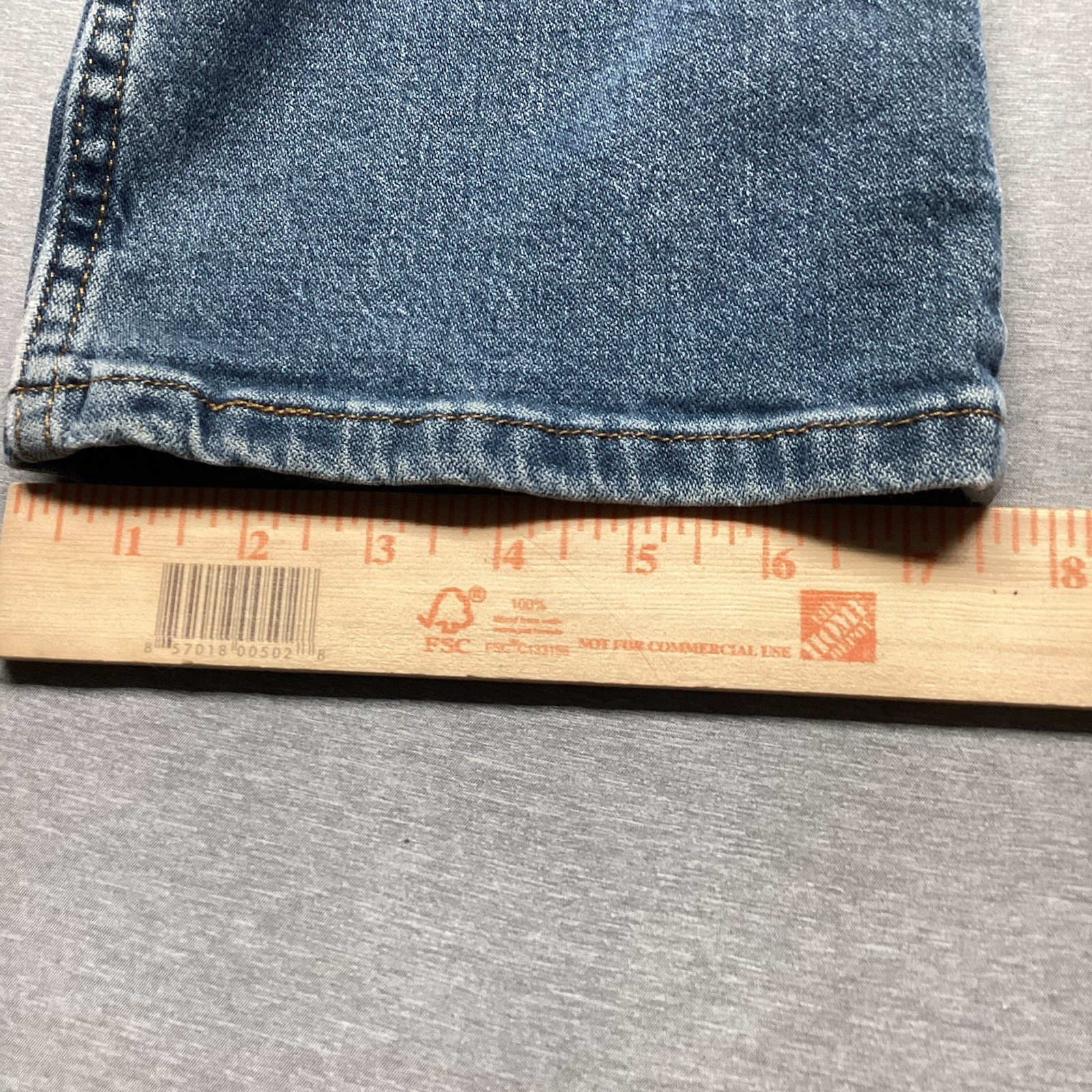 Wrangler Boot Cut Boys Size 12 Slim Denim Blue Jeans Distressed Play School