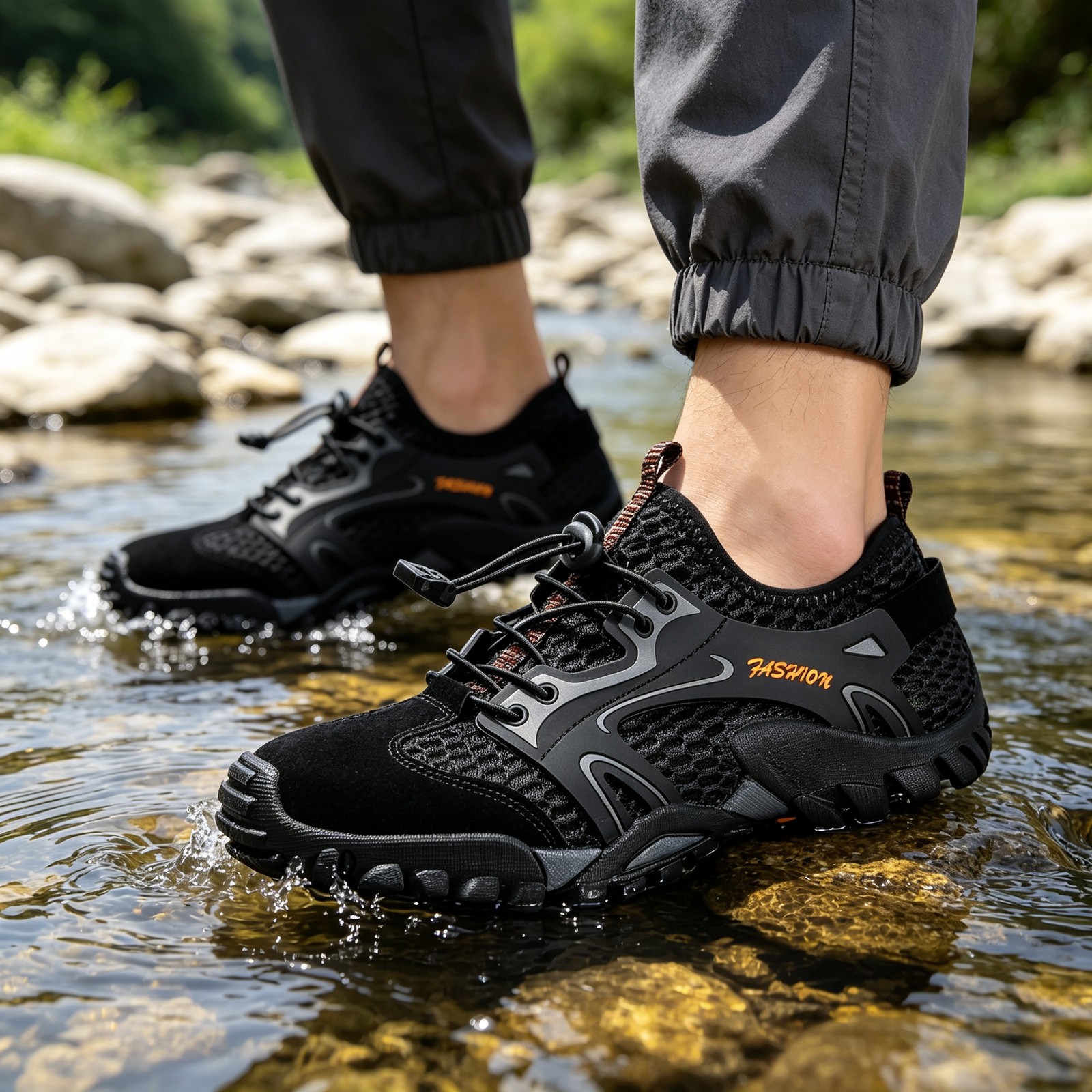 Outdoor Amphibious Casual Shoes Men Breathable Quick Dry Hiking Water Footwear