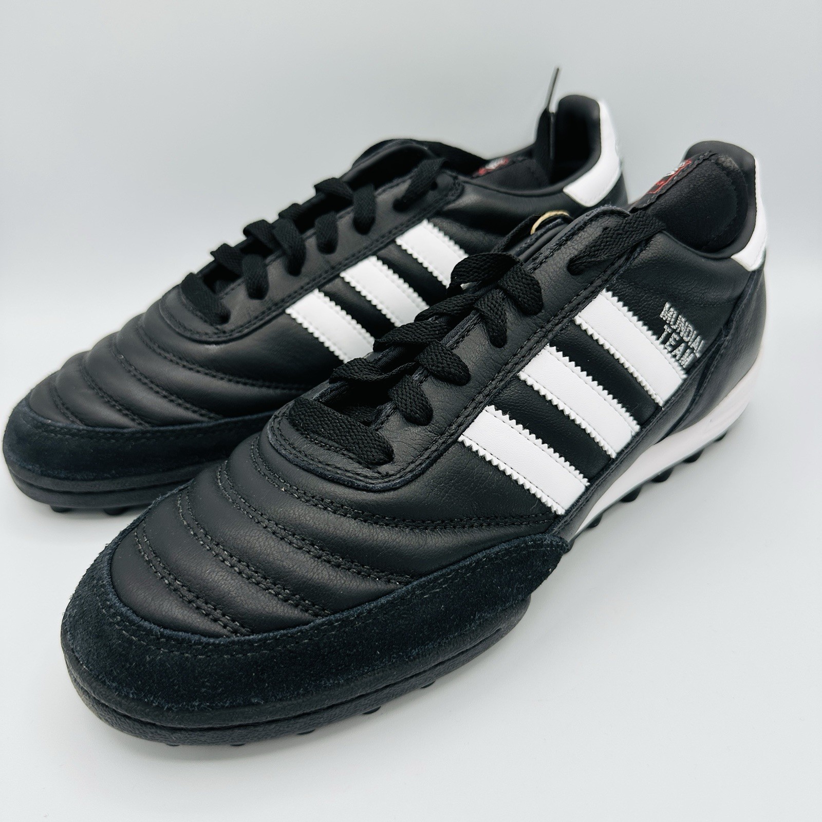 adidas Mundial Team Black Cloud White Men’s Sizes 7-13 Turf Soccer Shoes 019228