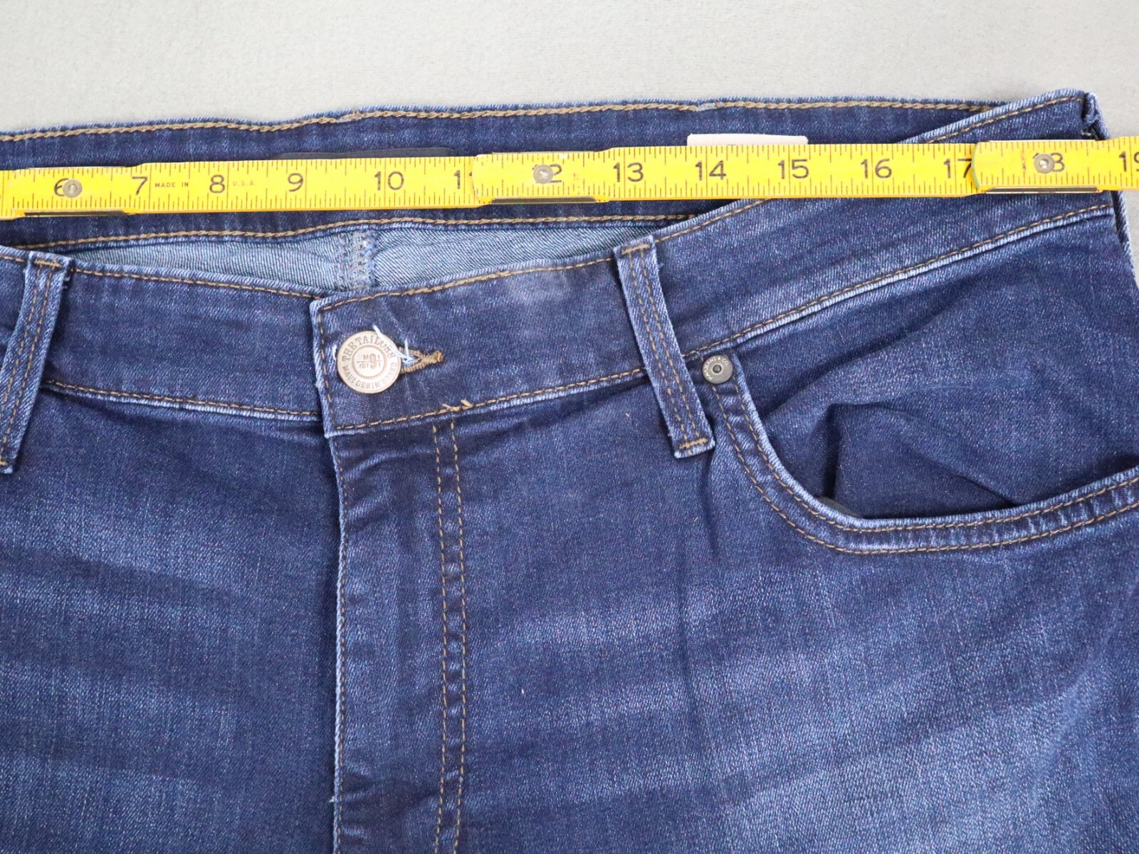 Mavi Zach Straight Leg Athletic Denim Jeans Mens Size 38×32 Blue Med Wash