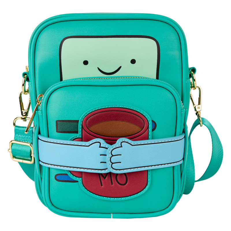 (Big Sale) Loungefly Adventure Time Finn AOP Backpack BMO Crossbody Bag Set