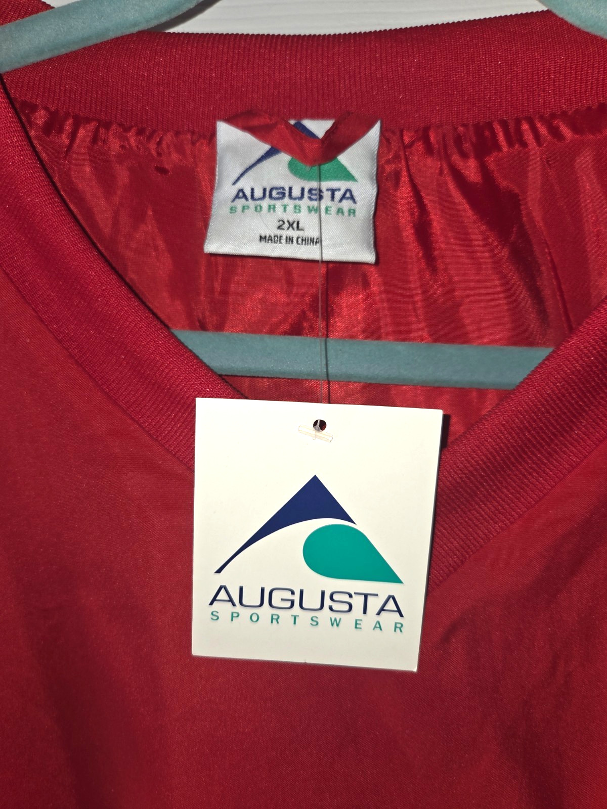 Augusta Sportswear 2XL, Red, Rutgers 67, SS, Windbreaker, NWT, Nice!