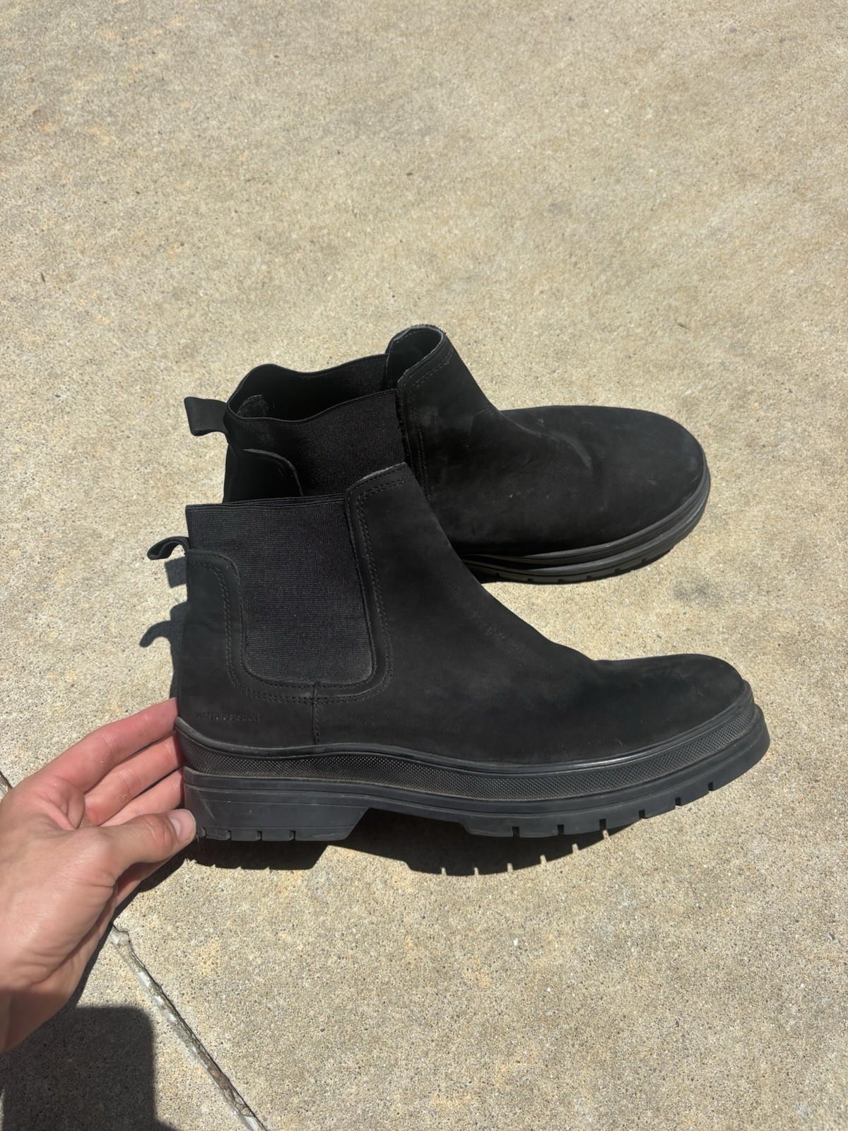 ALDO Women’s Black Chelsea Ankle Boots Round Toe Pull-On US 10.5 EU 43.5