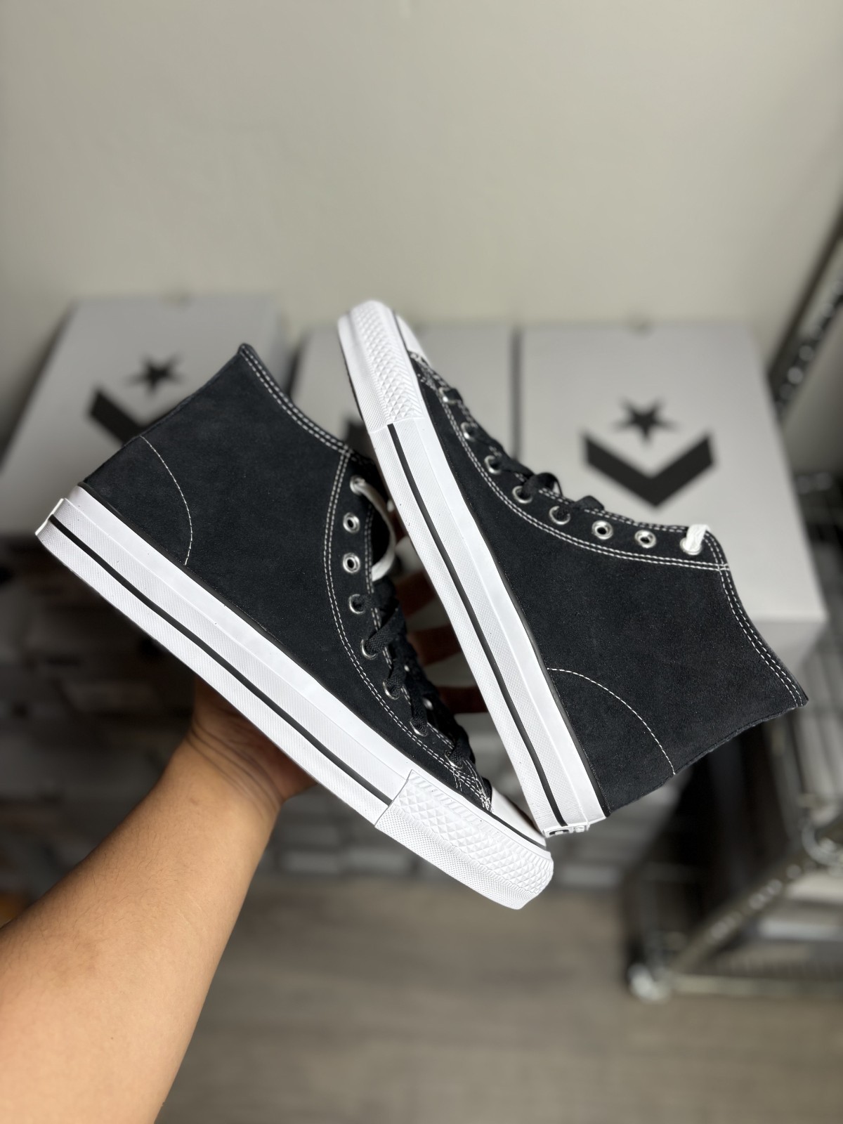 CONS Converse CTAS Pro Hi – Men’s High Top Skate Shoes Suede – Black – 159573C