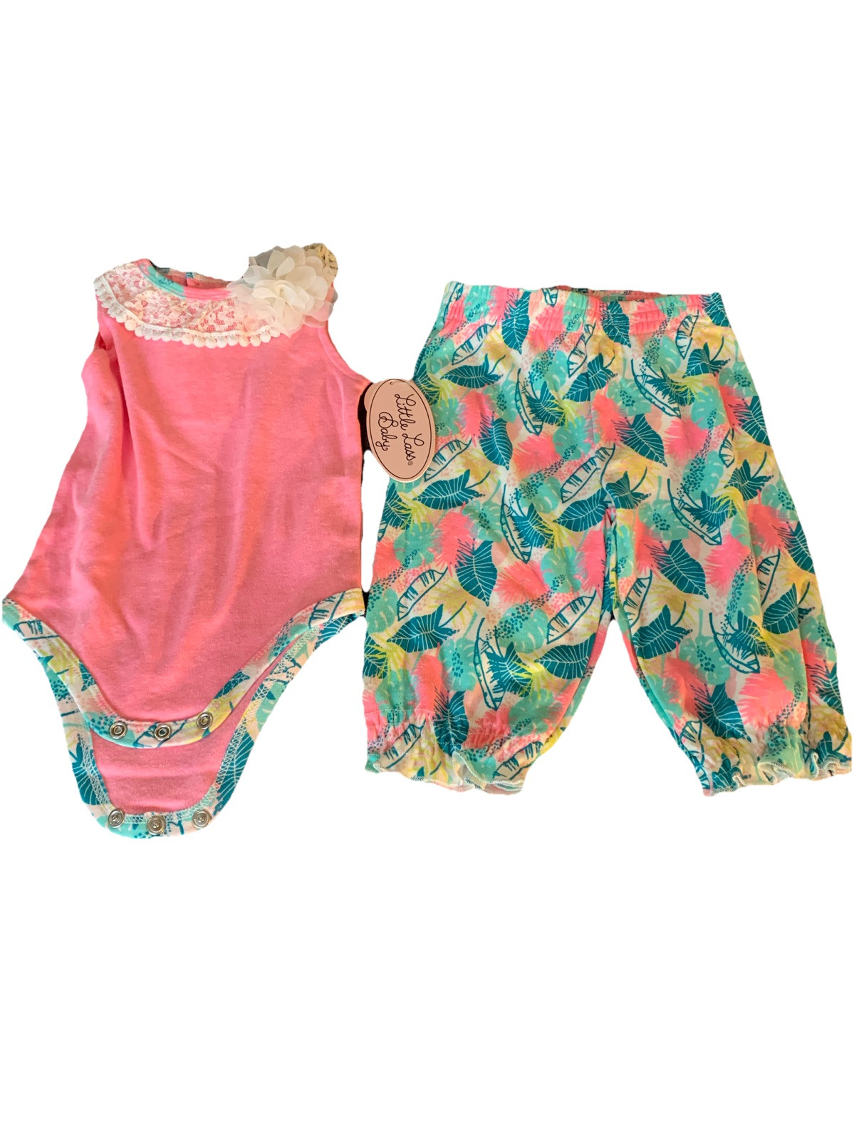Little Lass Baby Girl Size 6/9 Months NWT Spring Summer Outfit