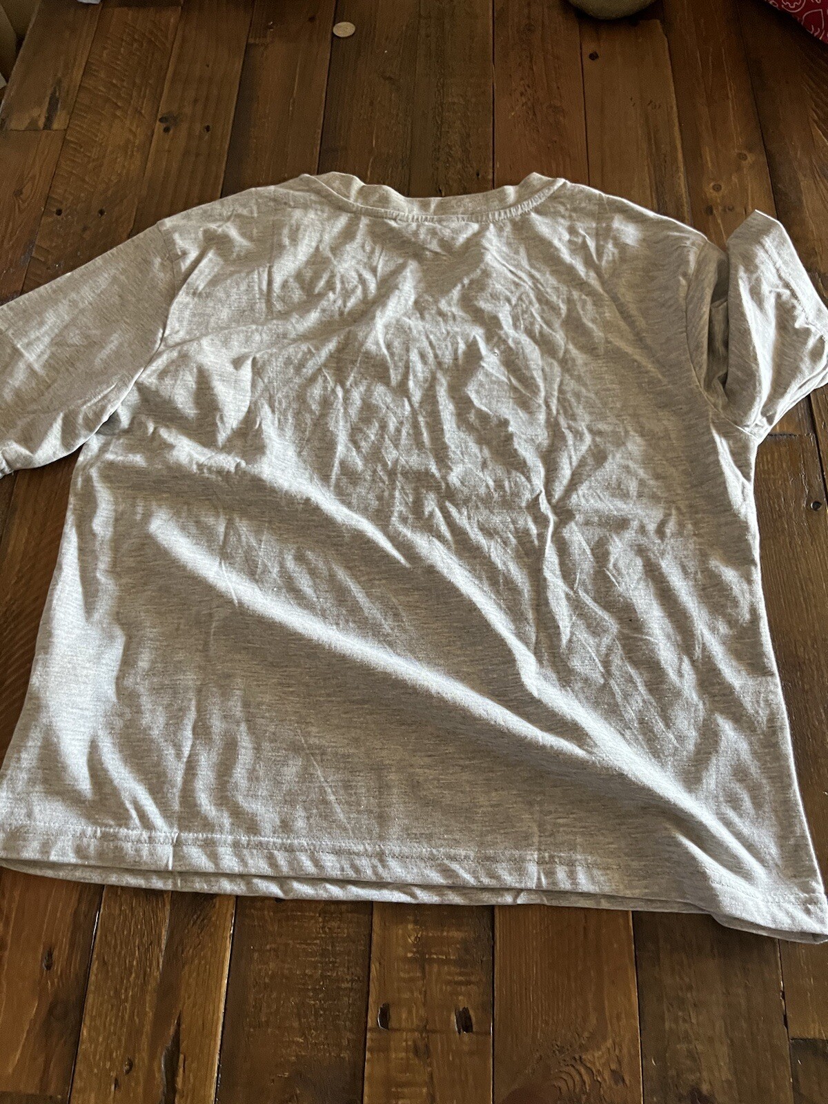 BEBE SPORT Gray Nailhead Boxy Tee NWT MSRP $39 M
