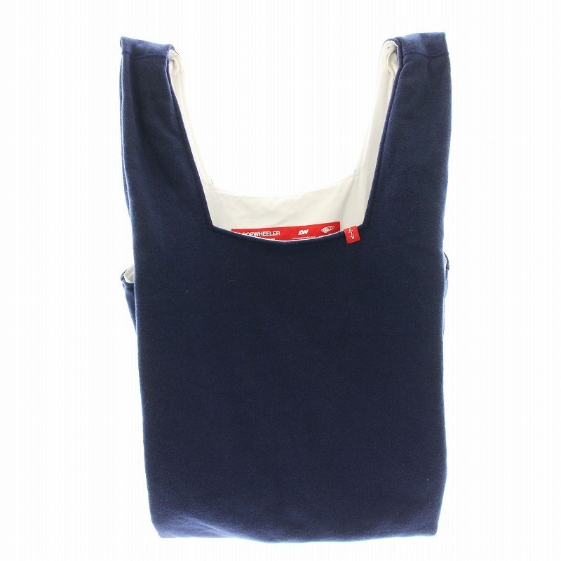 Loopwheeler Navy Cotton Tote Bag AB Condition, Unisex, 17.7×5.1×12.6in