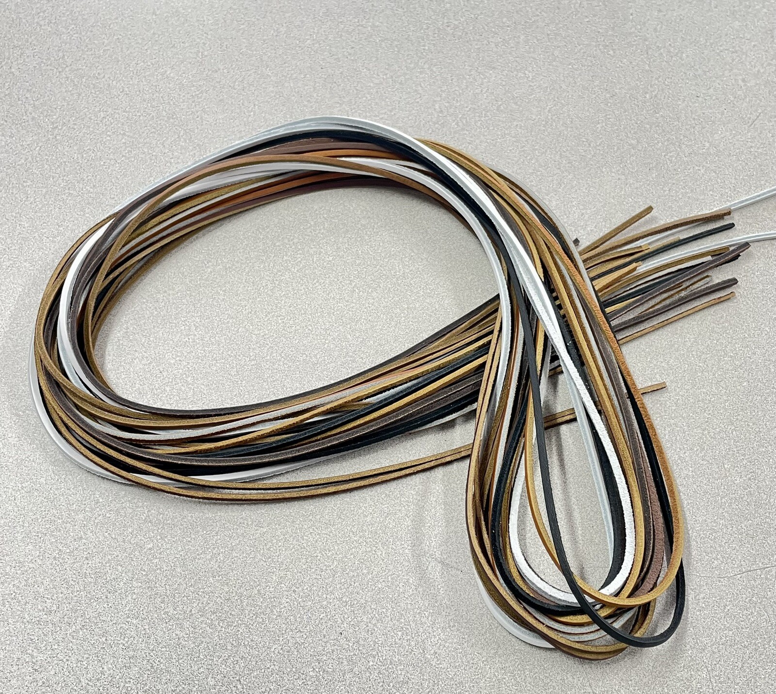 LEATHER LACES – 1/8″ X 72″ Rawhide Shoe Lace String Shoelace Bootlace Cord