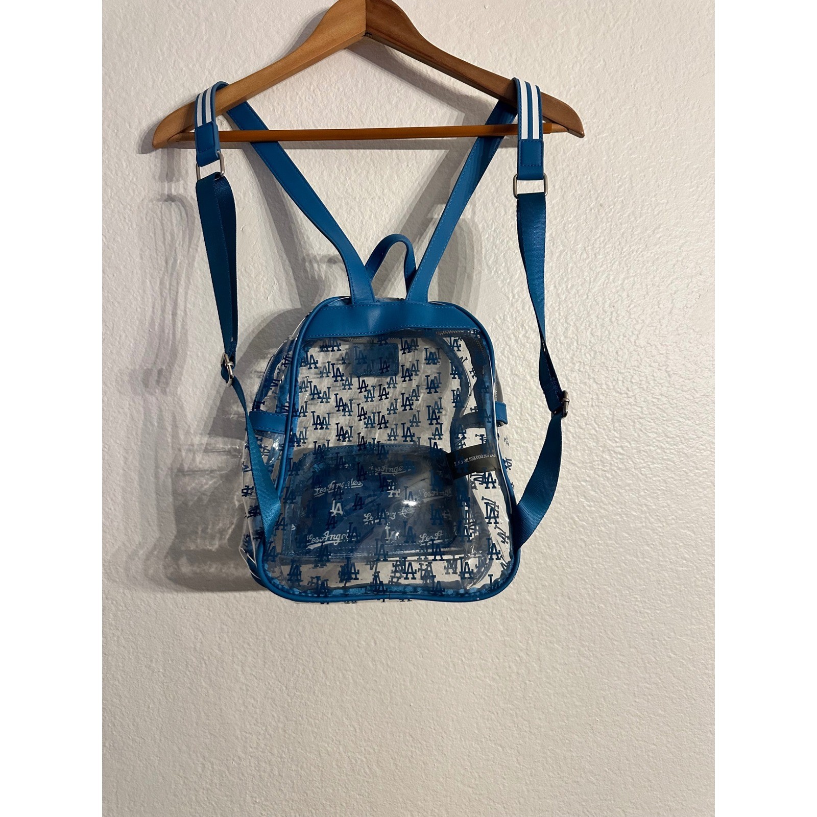 Retired Loungefly MLB Los Angeles Dodgers Clear Mini Backpack LA Dodger Bag