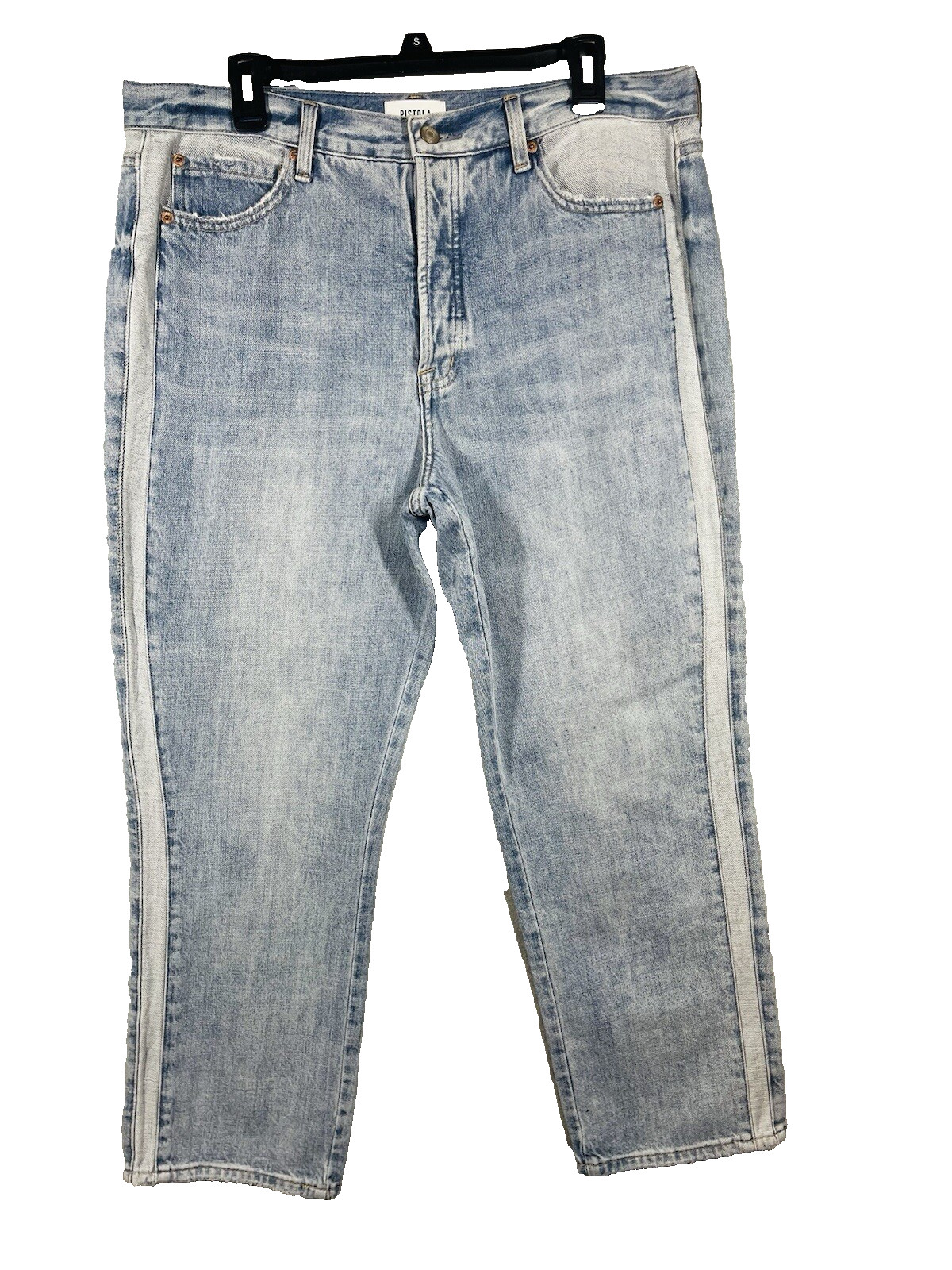 Pistola High Rise Cabo Jeans Size 32 Straight Leg Button-Fly Light Wash Beachy