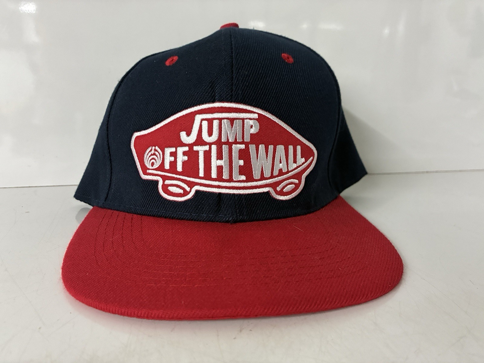 Gelante Snapback Hat Mens One Size Navy Blue Red Jump Off The Wall