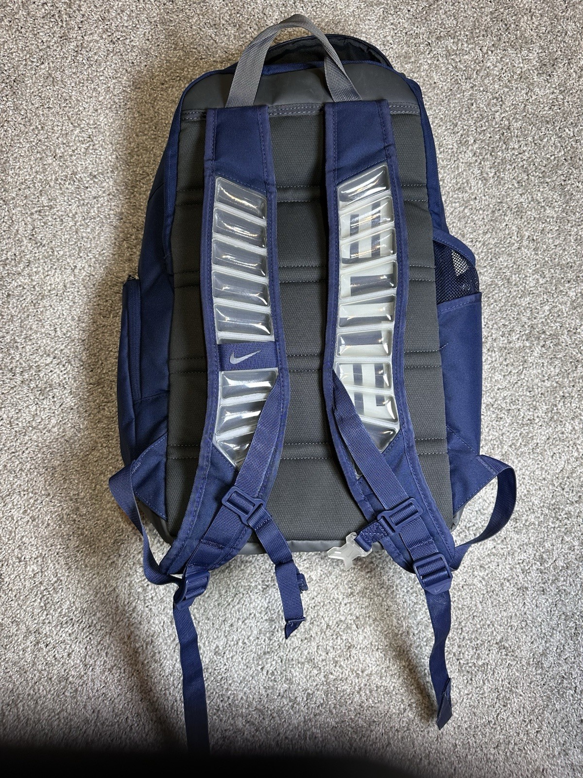 Nike Hoops Elite Backpack Midnight Navy Iron Grey Basketball Gym School Bag