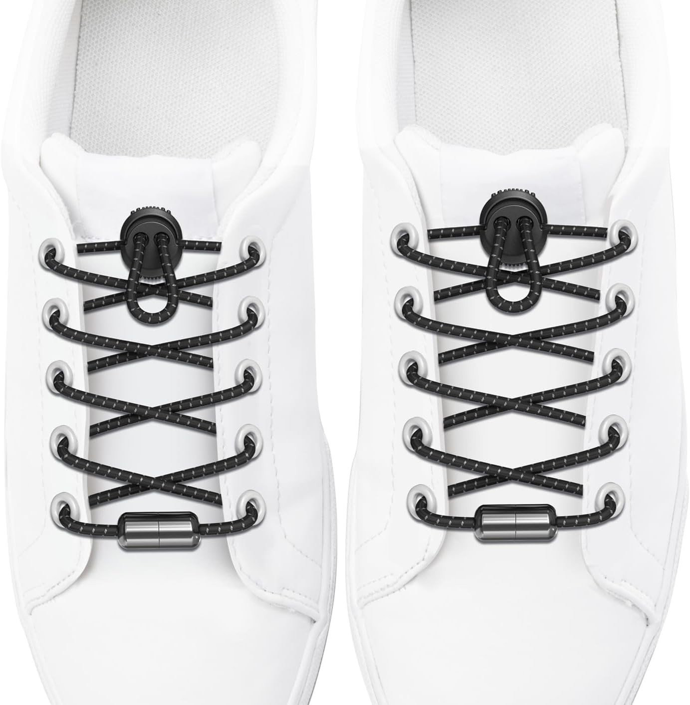 X-Protector Elastic No Tie Shoe Laces – Reflective Shoe Laces for Sneakers with