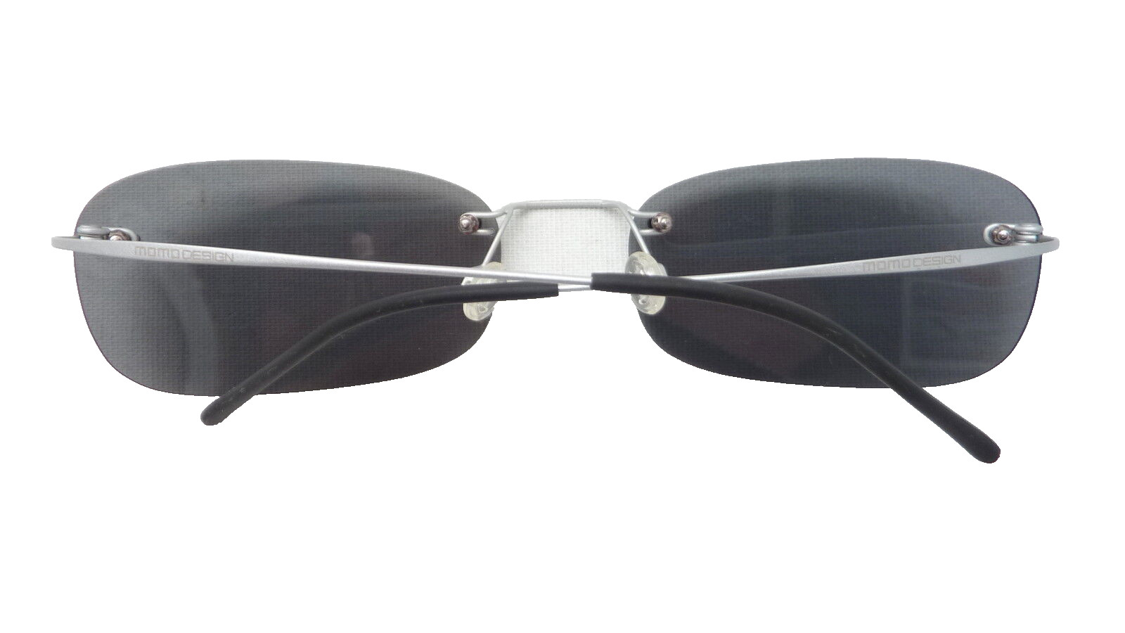 Men’s Sunglasses Rimless Titanium Eyewear Gray Plastic Lens Nickel Free Lightweight