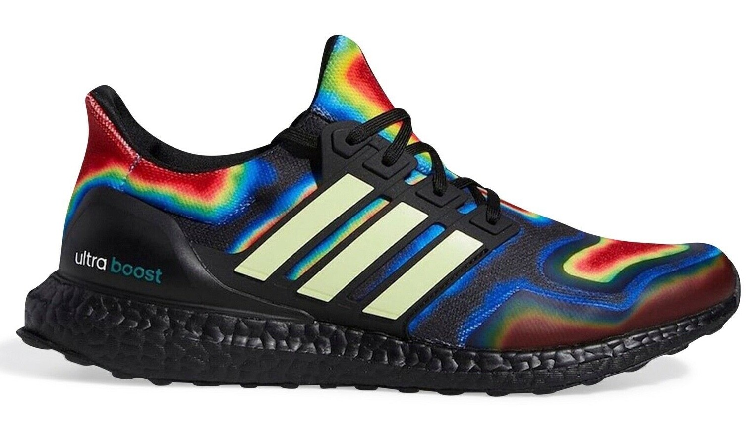 adidas Ultra Boost Heat Map GZ2922 Men Running Black Multicolor Shoes Sneakers