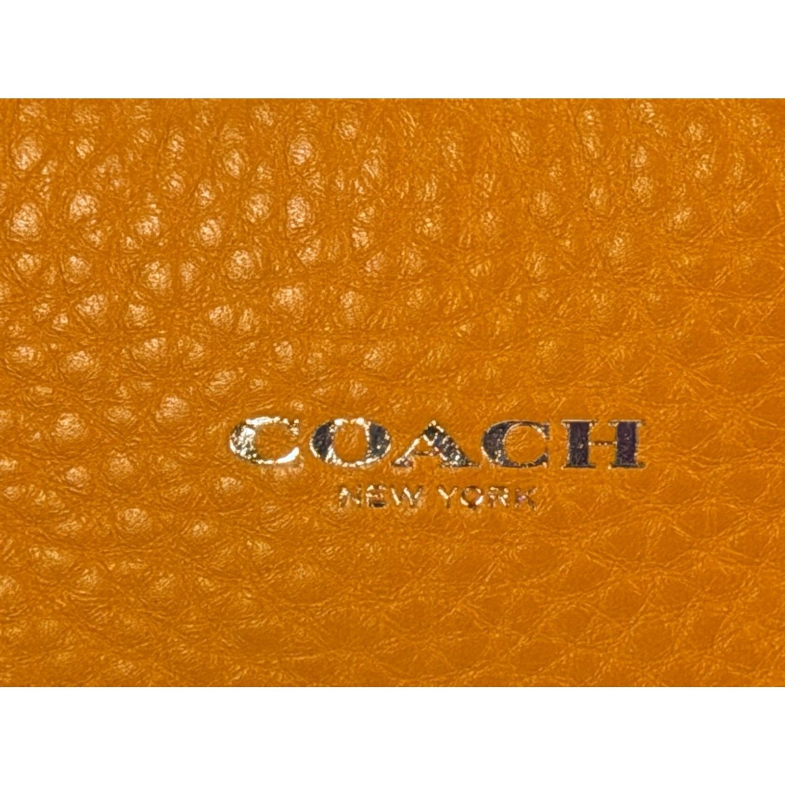 COACH Bleecker Leather Mini Preston Satchel Bright Mandarin F30143 Bowler RARE