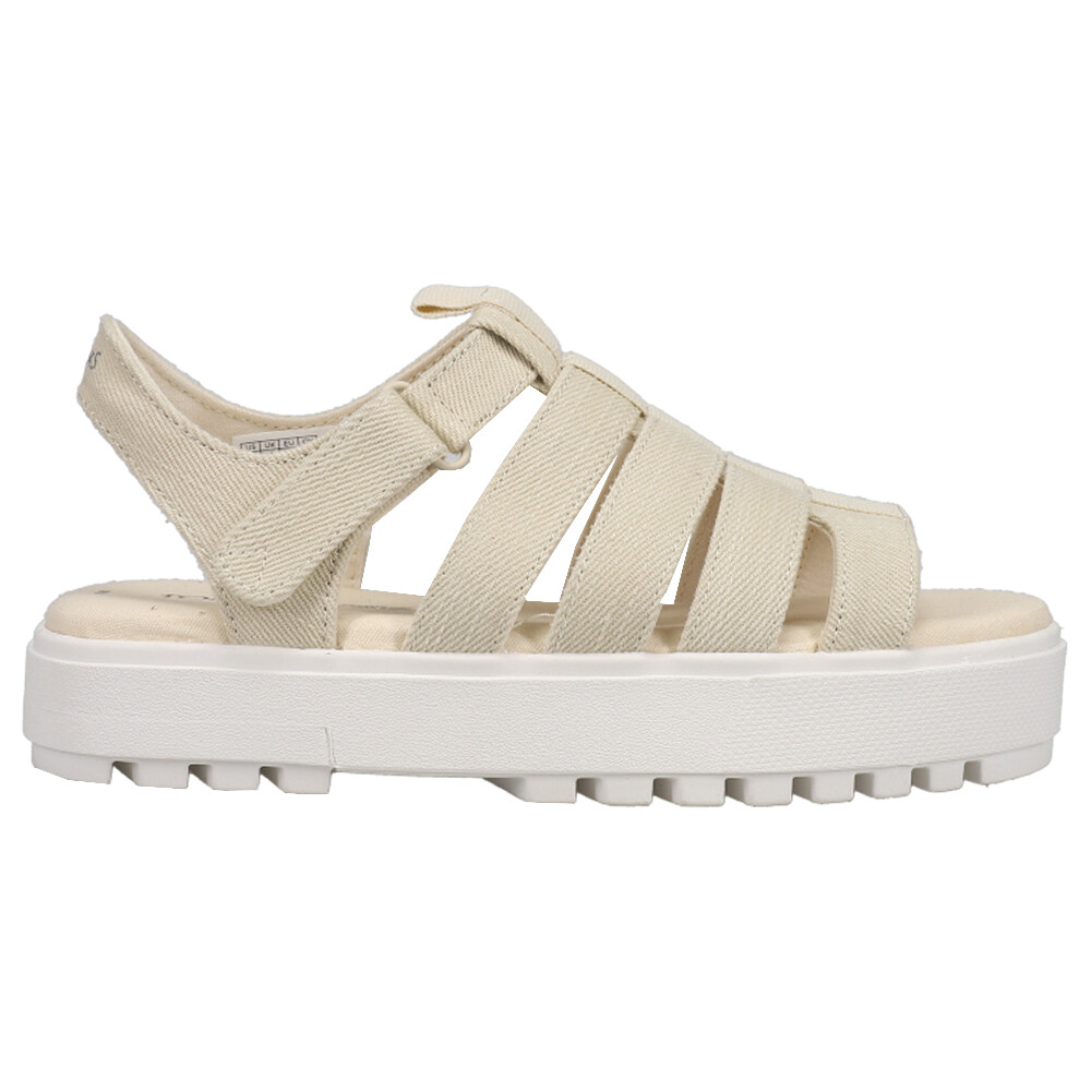 TOMS Fisherman Lug Platform Womens Off White Casual Sandals 10017906T