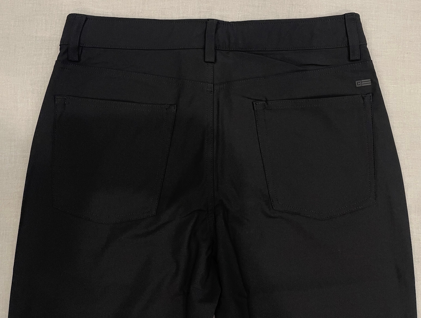 Chaps Mens 5-Pocket Performance Pants Straight Tapered 32X30 Black W32L30