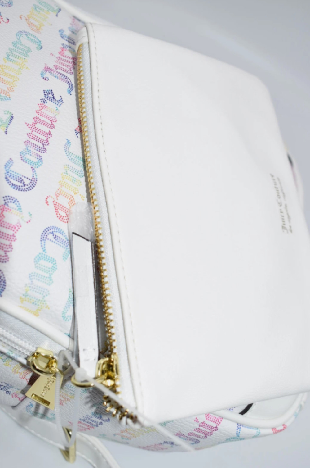 Juicy Couture Pullout Pouch Backpack in Multi-White