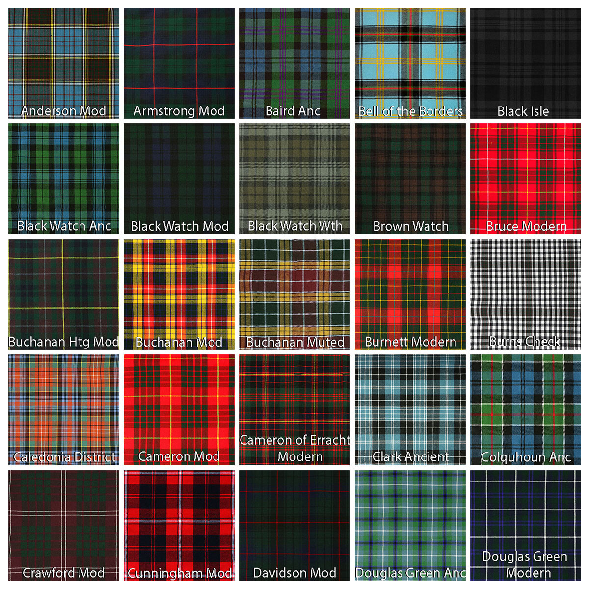 Tartan Scarfs – Homespun Wool Blend