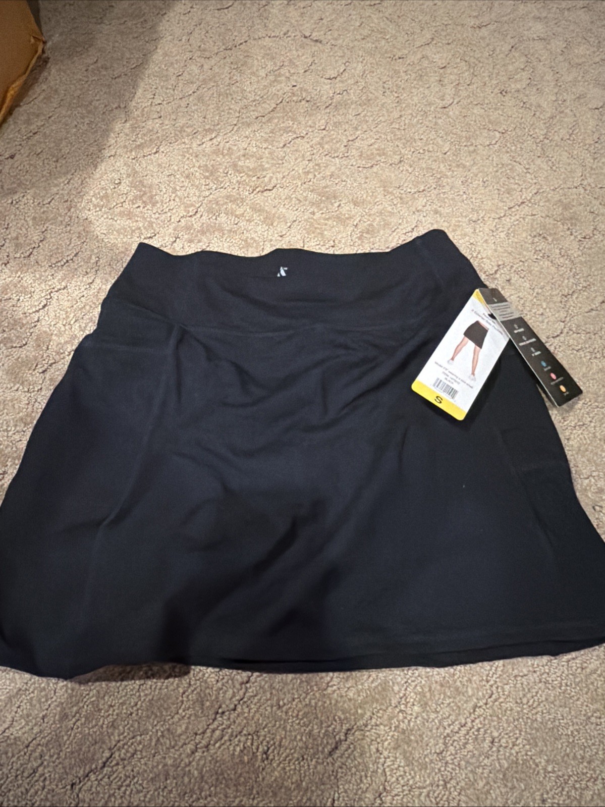 Skechers Go Walk Women’s Skort Built in Mesh Shorts High Waisted Small Black NWT