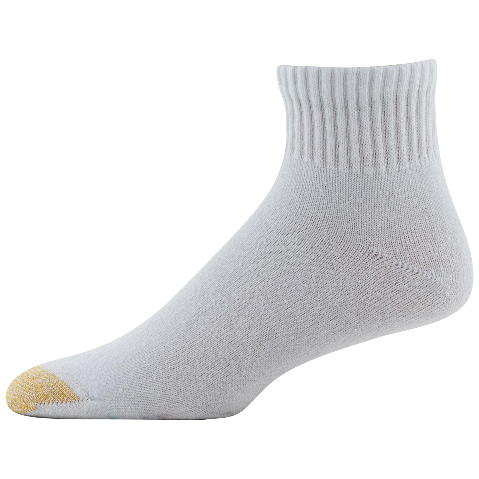 GOLDTOE Men’s 656P Cotton Ankle Athletic Socks, Multipairs, White (6-Pairs), …